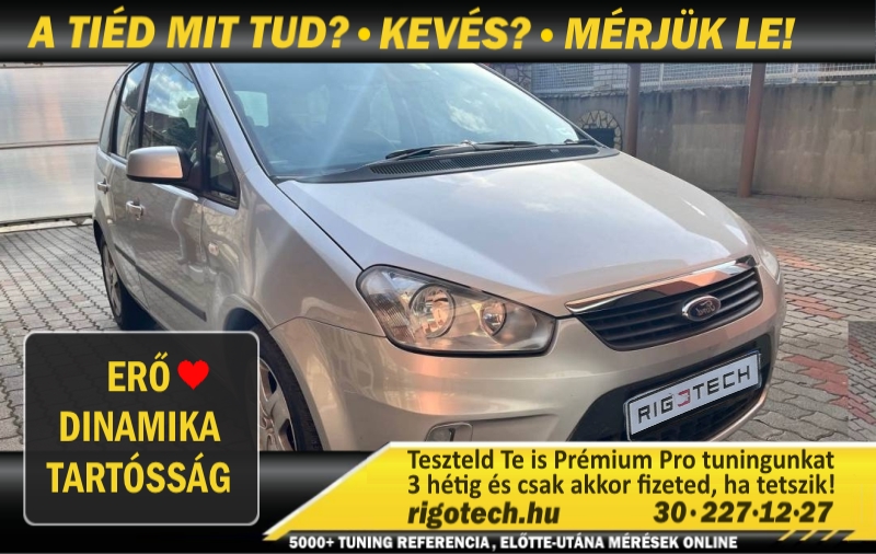 Ford C-Max chiptuning 1.8 DCi 115 Ps 2008 Prémium Pro csippelés