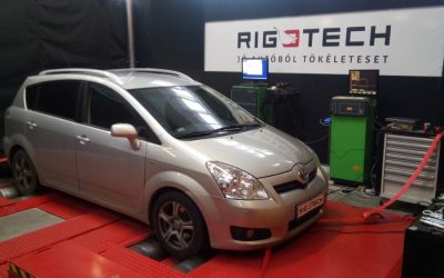 Toyota chiptuning – Corolla Verso 2009 2.2D egyedi Rigotech PPro beállítássorozat!