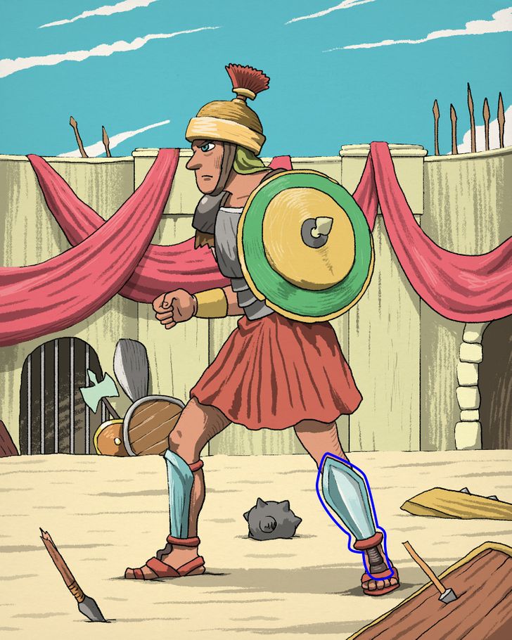 12. Megoldás: Hol van a gladiátor kardja?