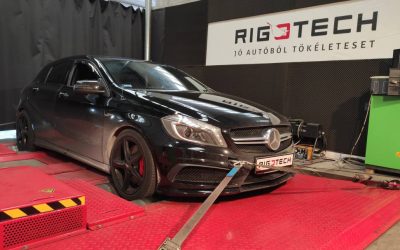 Mercedes tuning – A45 AMG 2.0 Ti 360LE 450NM chiptuning – újratuning!