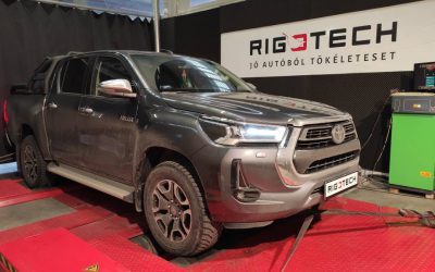 Toyota Hilux chiptuning 2021-es 2.8D 204LE új toyota mérések, eredmények
